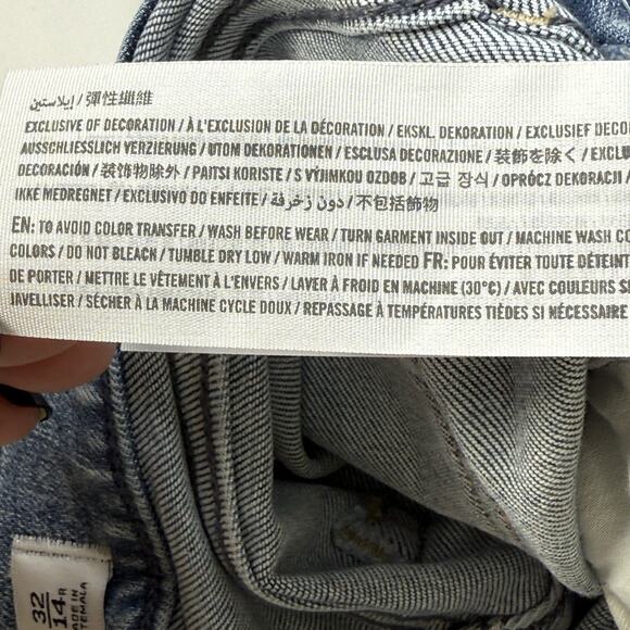 Abercrombie & Fitch Size 32 14 R Super Skinny Ankle High Rise Criss Cross Jeans - Picture 9 of 12